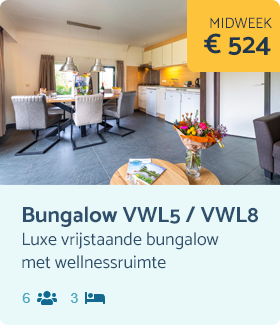 Aanbieding bungalow VWL5-8 Midweek