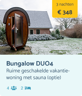 Aanbieding bungalow DUO4 - Weekend