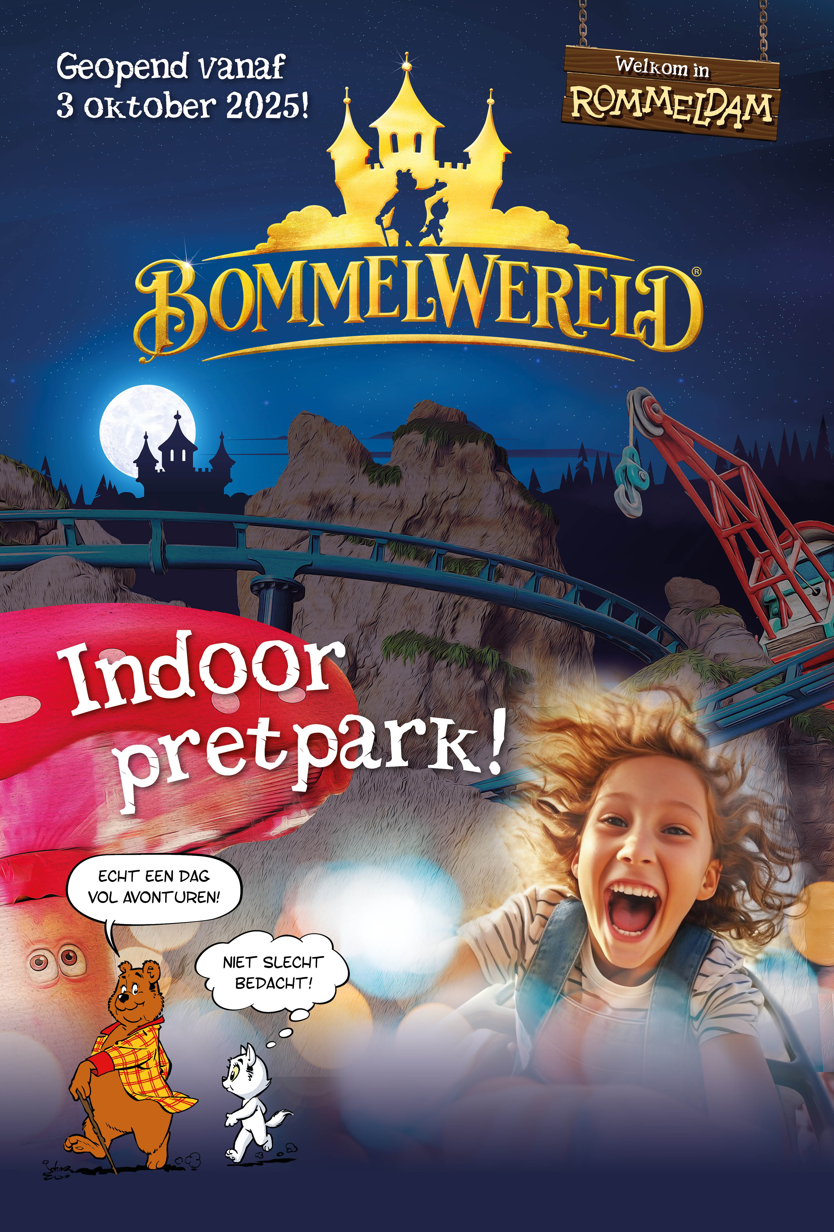 Nieuw: Indoor dagattractiepark ‘Bommelwereld’ opent op 3 oktober!